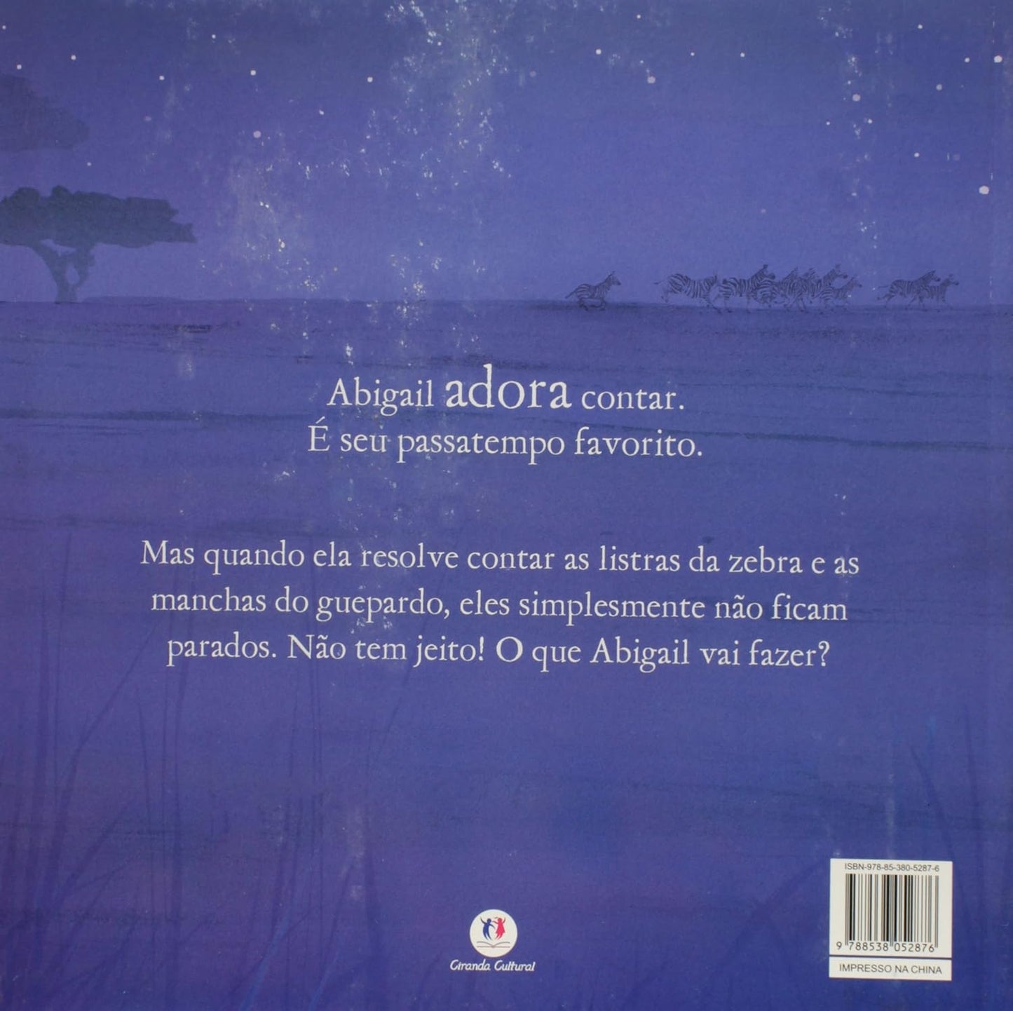 Contracapa do livro Abigail