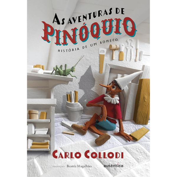 Capa do livro Aventuras de Pinóquio