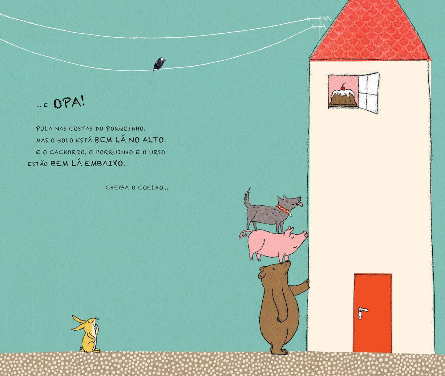 Páginas do livro Bem lá no alto