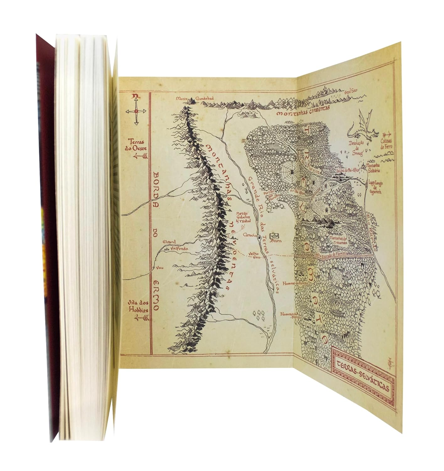 Página do livro O Hobbit