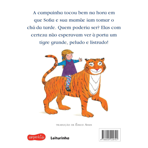 Contracapa do livro O tigre que veio para o chá da tarde