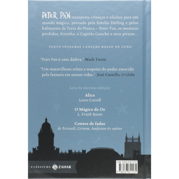 Contracapa do livro Peter Pan