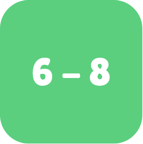 6 bis 8 Jahre