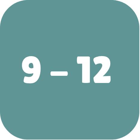 9 bis 12 Jahre
