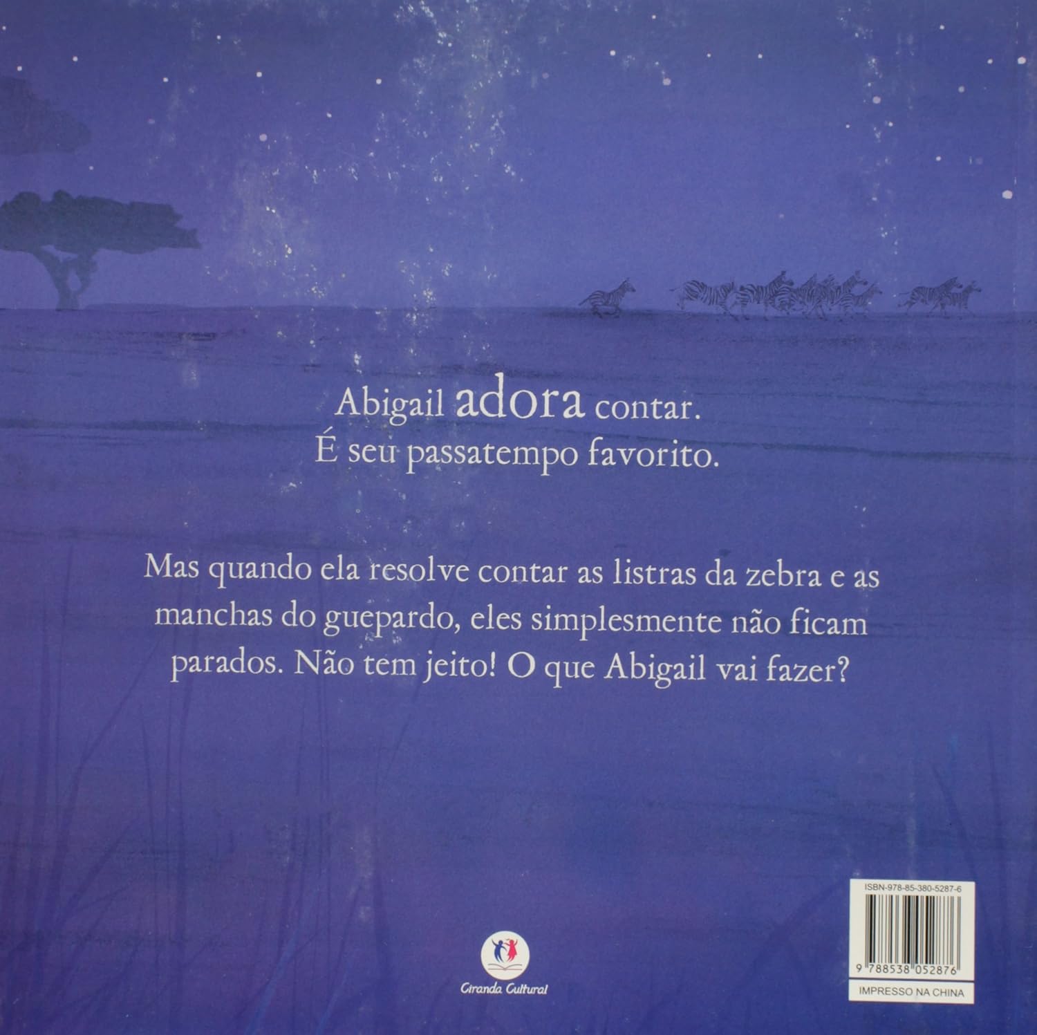 Contracapa do livro Abigail