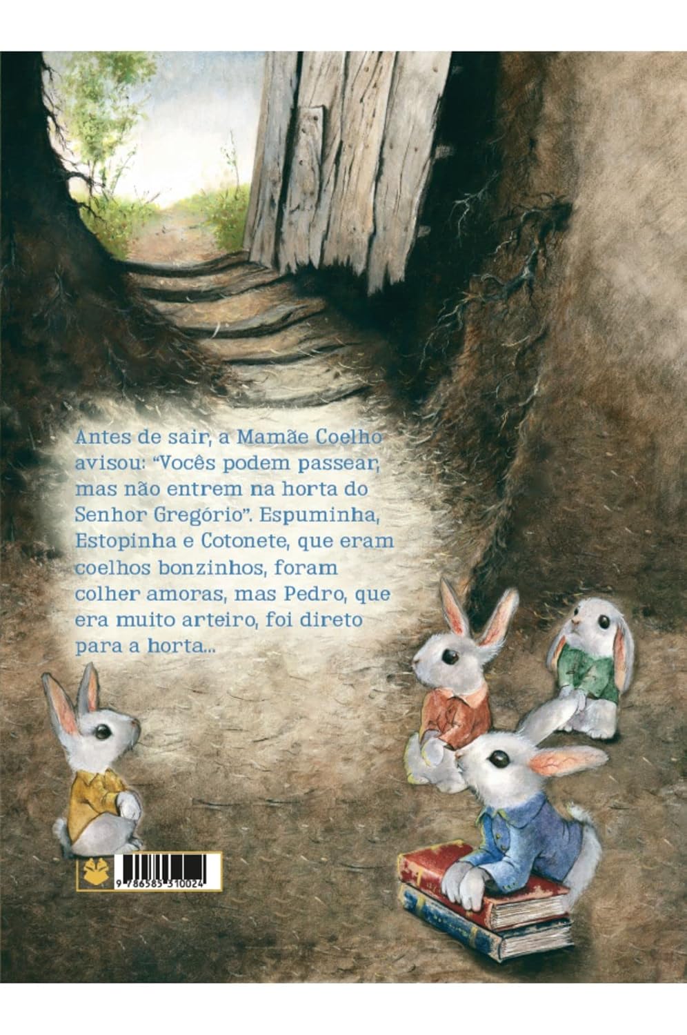 Contracapa do livro A história de Pedro Coelho