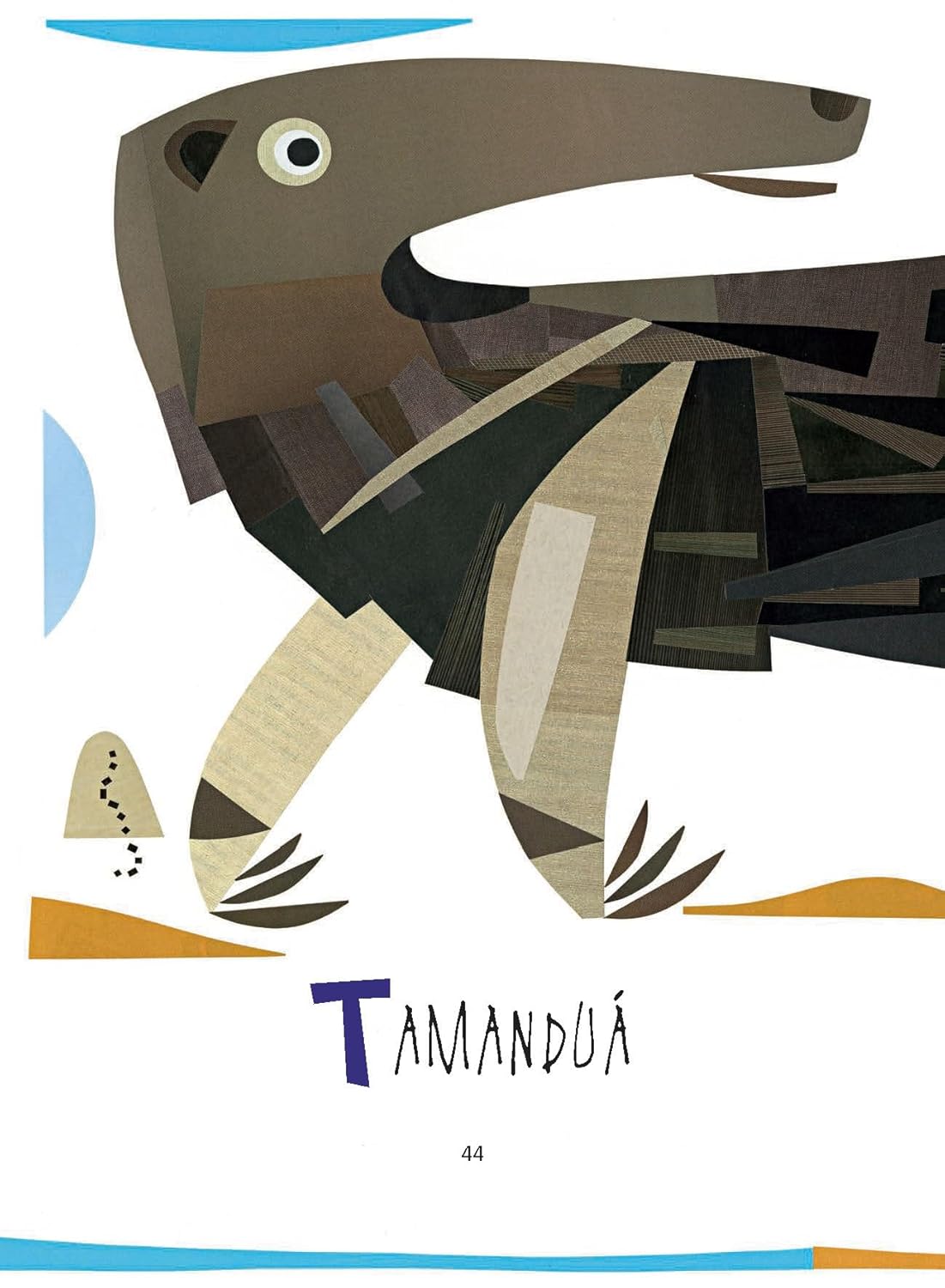 Página do livro Abecedário de bichos brasileiros