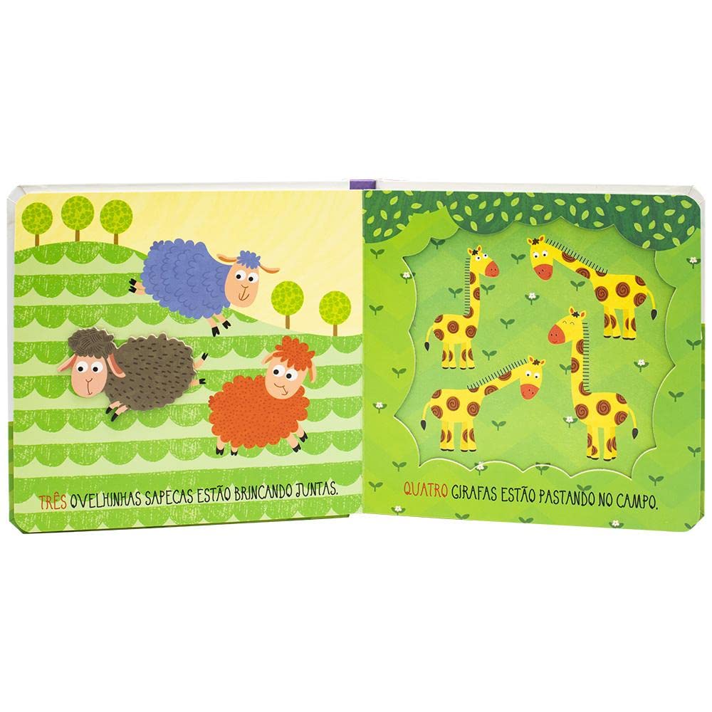 Páginas do livro Um, dois e três