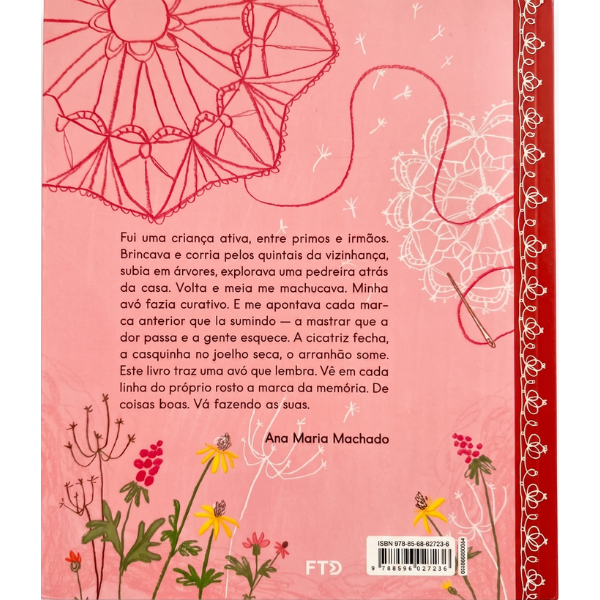 Contracapa do livro as linhas no rosto de nana