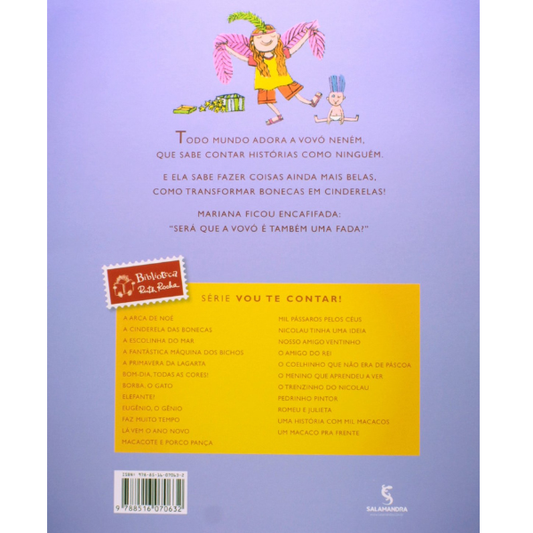 Contracapa do livro A cinderela das bonecas