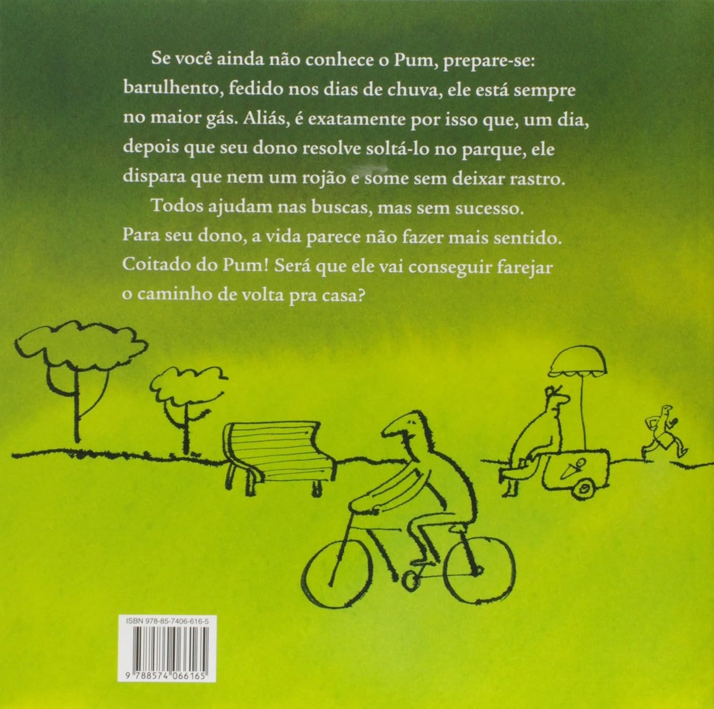 Contracapa do livro Deixei o pum escapar