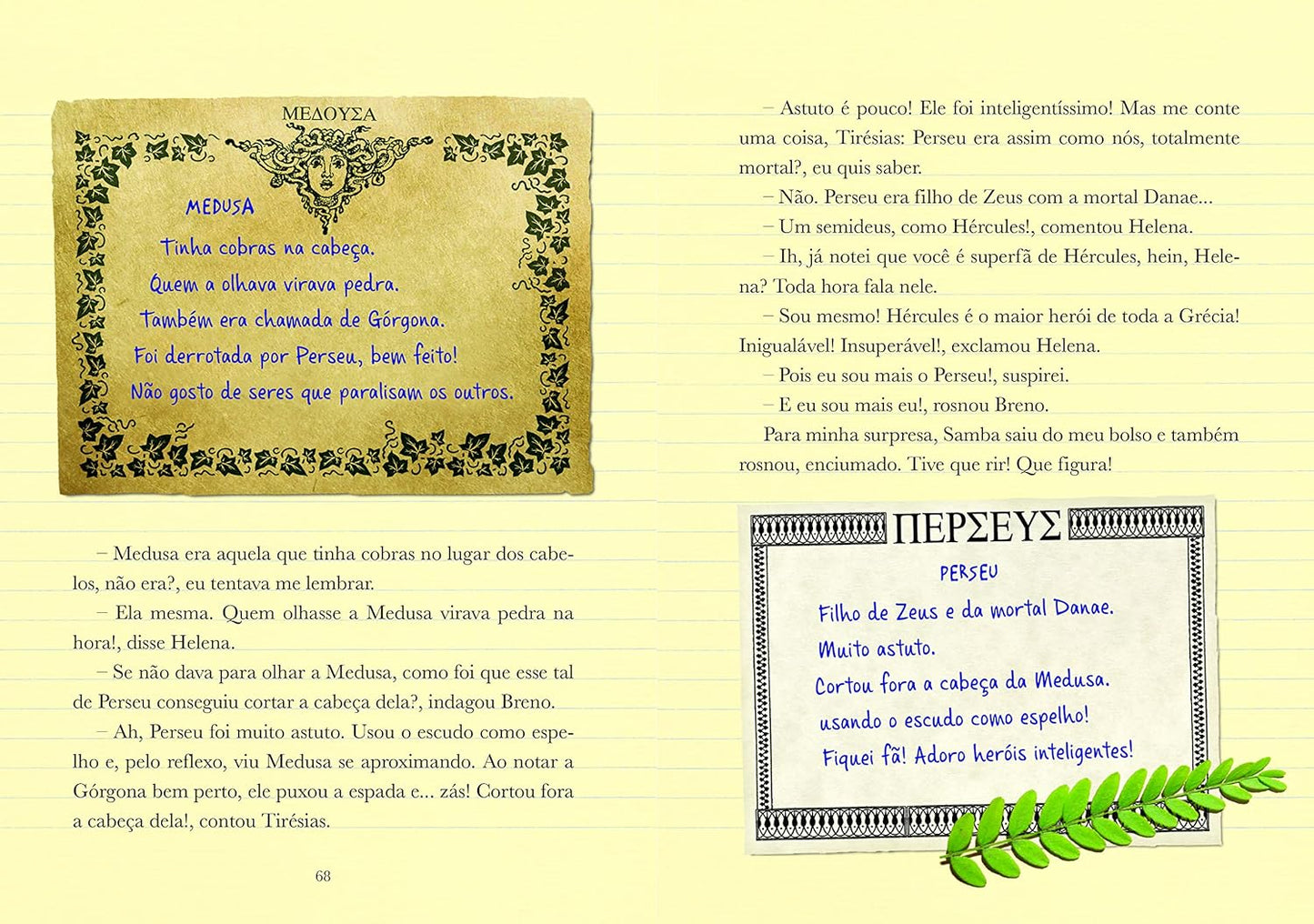 Páginas do livro Diario de Pilar na Grécia