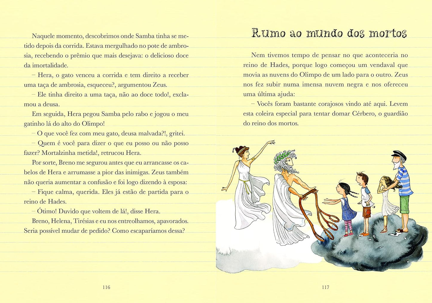 Páginas do livro Diario de Pilar na Grécia