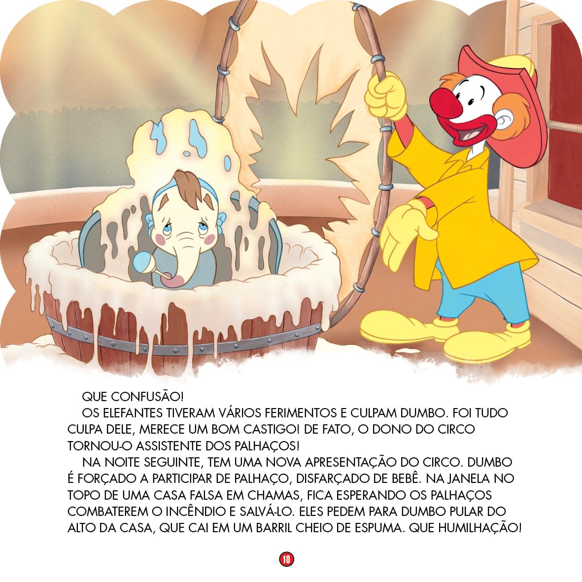 Página do livro Dumbo