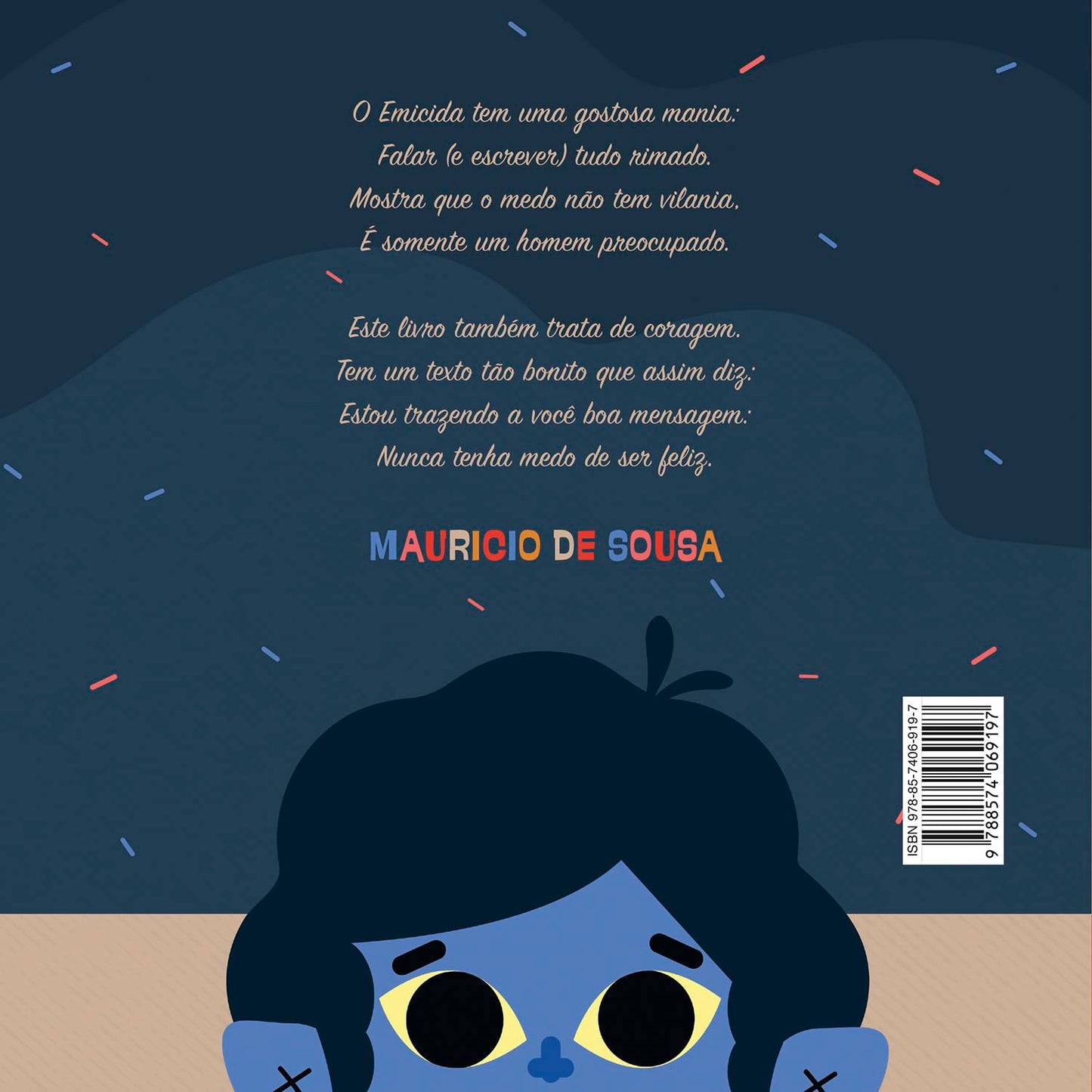Contracapa do livro E foi assim que eu e a escuridão ficamos amigas