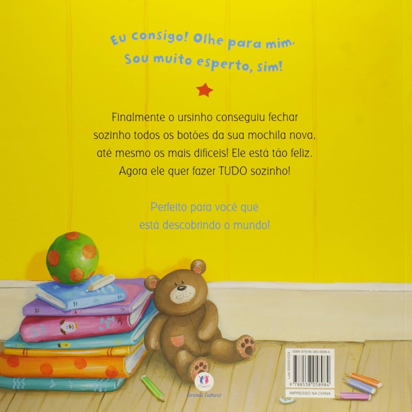 Contracapa do livro Eu consigo!
