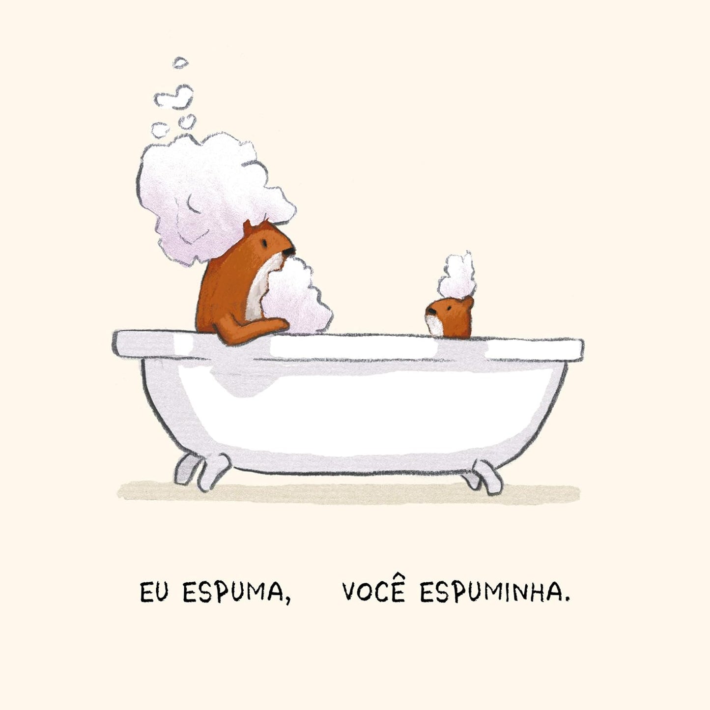 Página do livro Eu grande você pequenininho