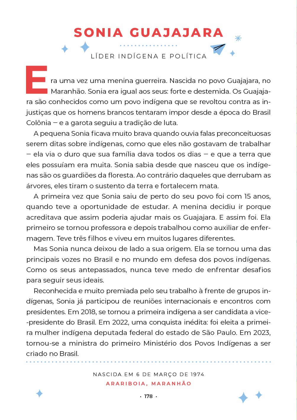 Página do livro Histórias de ninar para garotas rebeldes