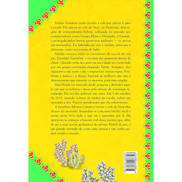Contracapa do livro Malala
