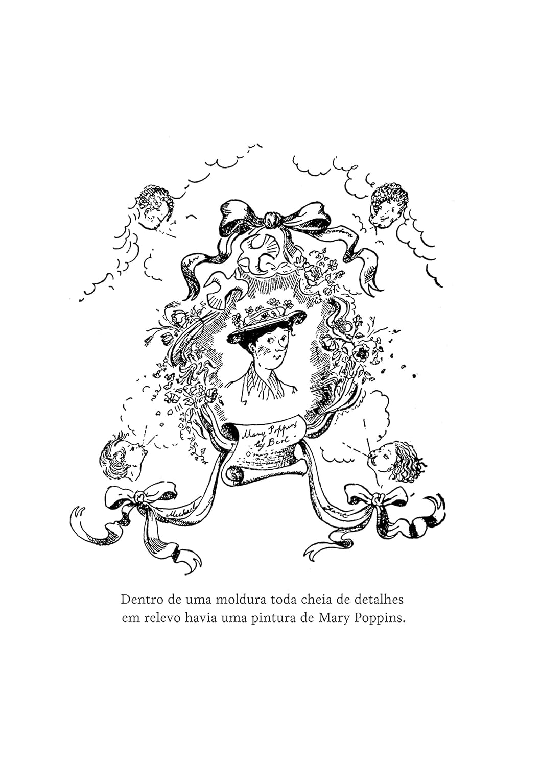 Página do livro Mary Poppins