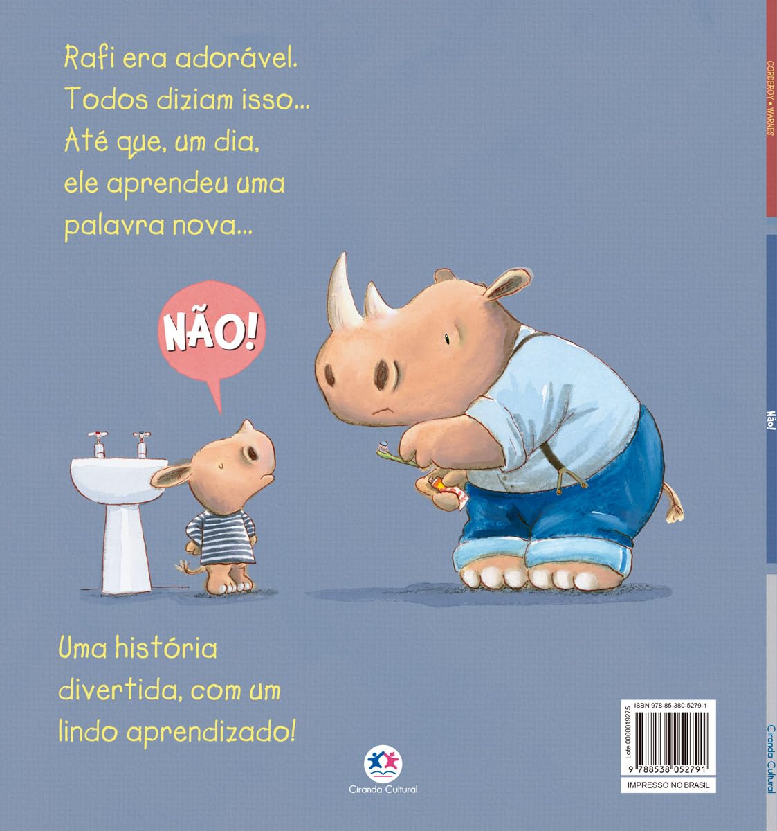Contracapa do livro Não!