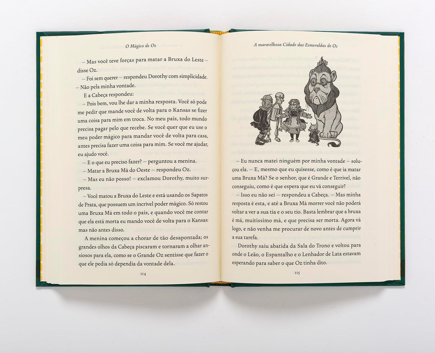 Páginas do livro O mágico de Oz