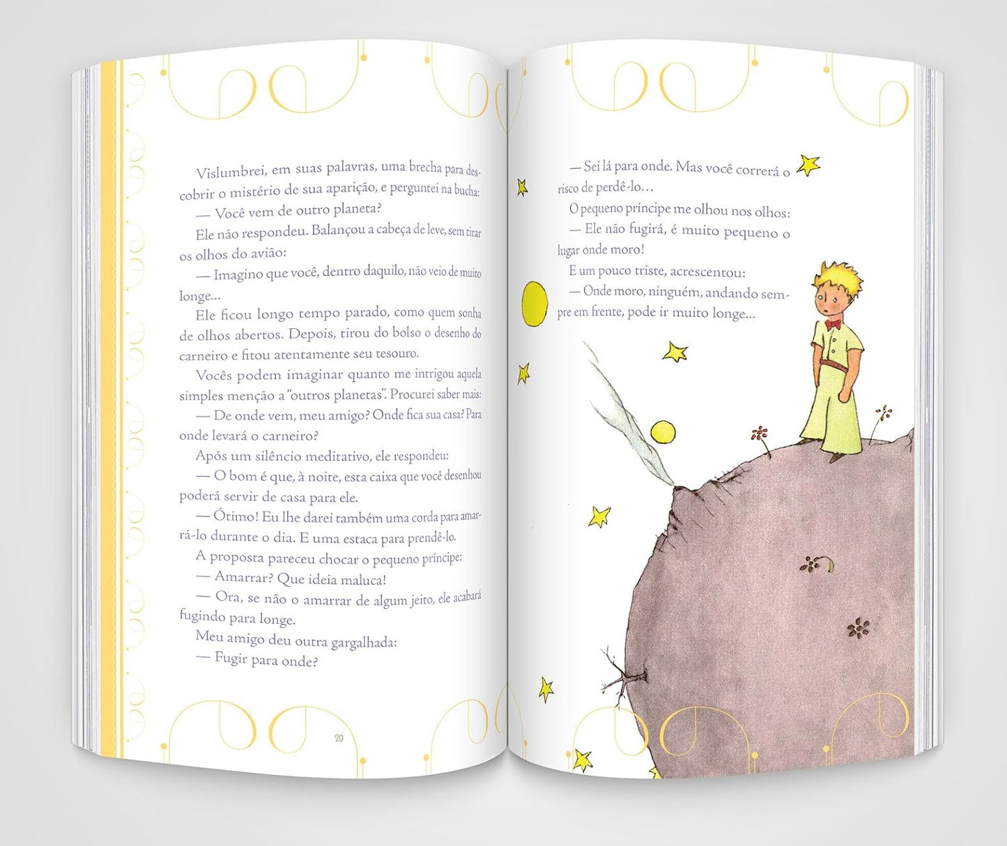 Páginas do livro O pequeno príncipe