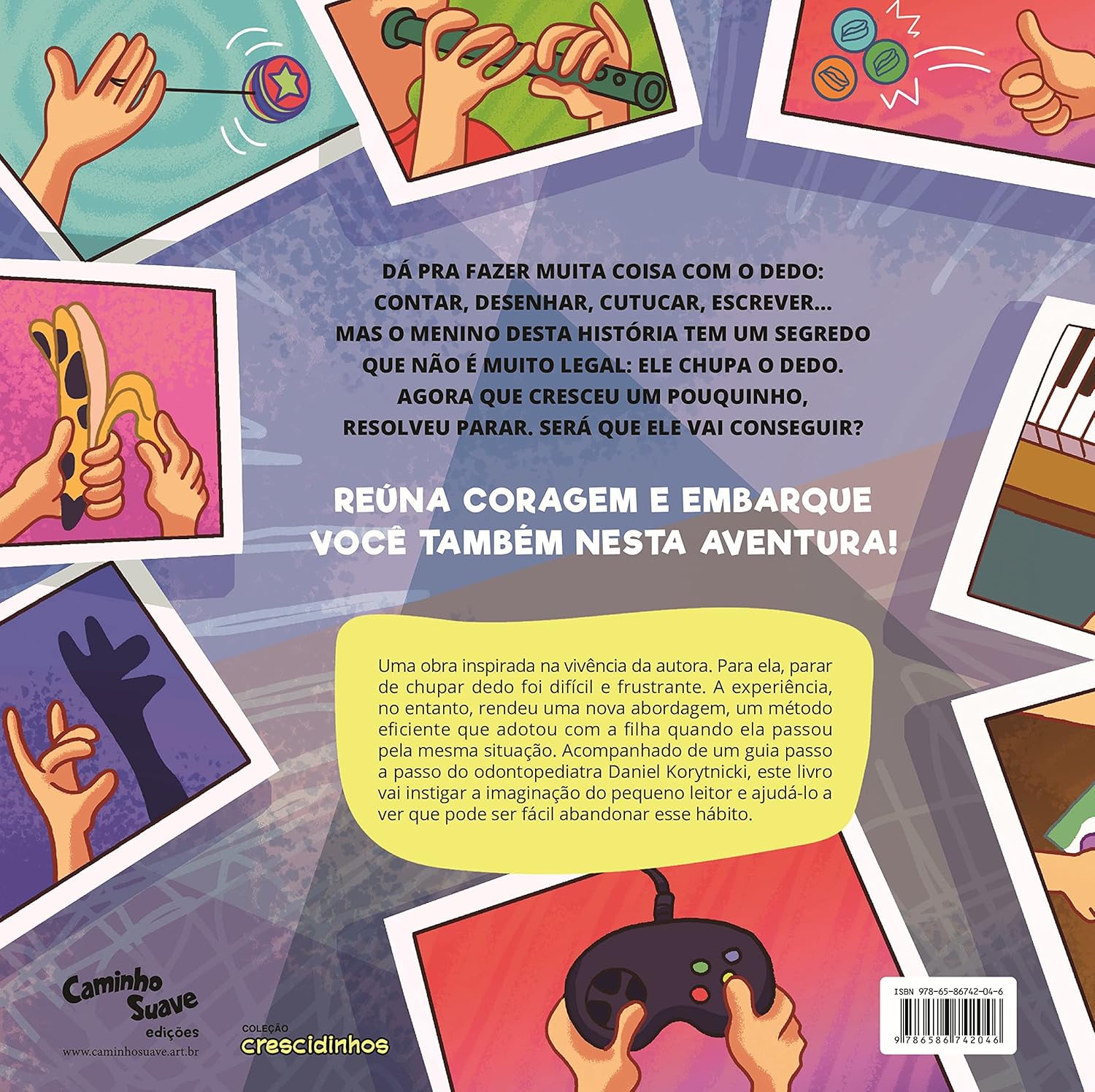 Contracapa do livro O segredo do dedo