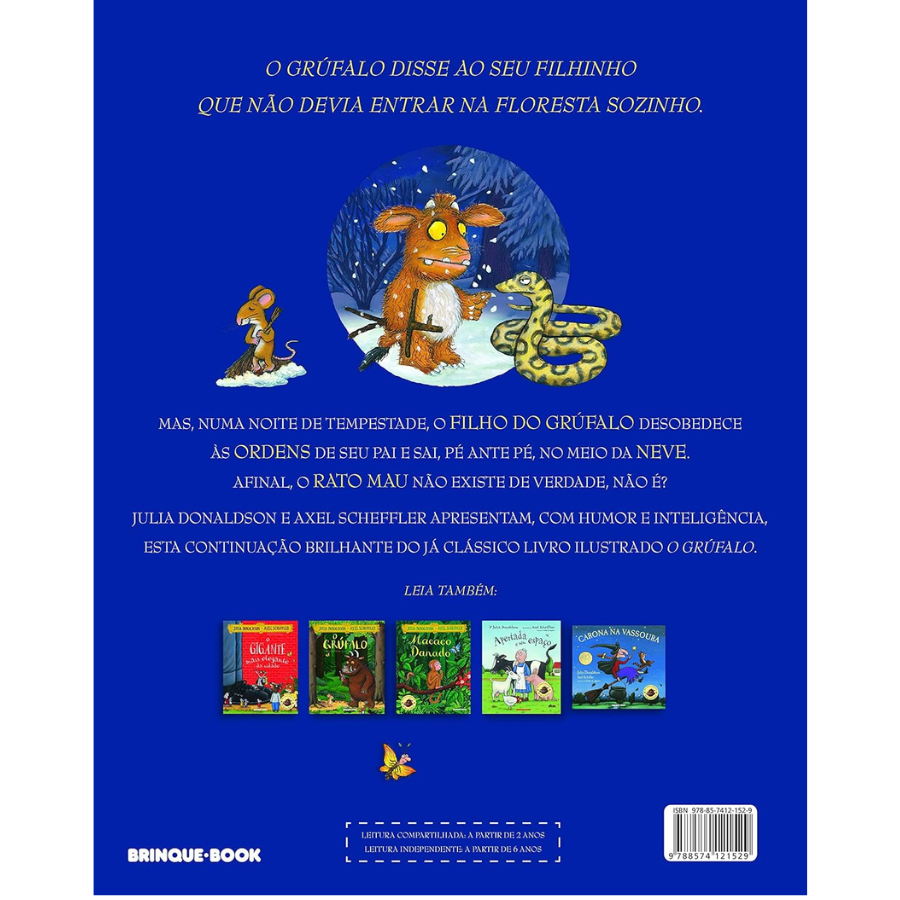 Contracapa do livro O filho do grúfalo