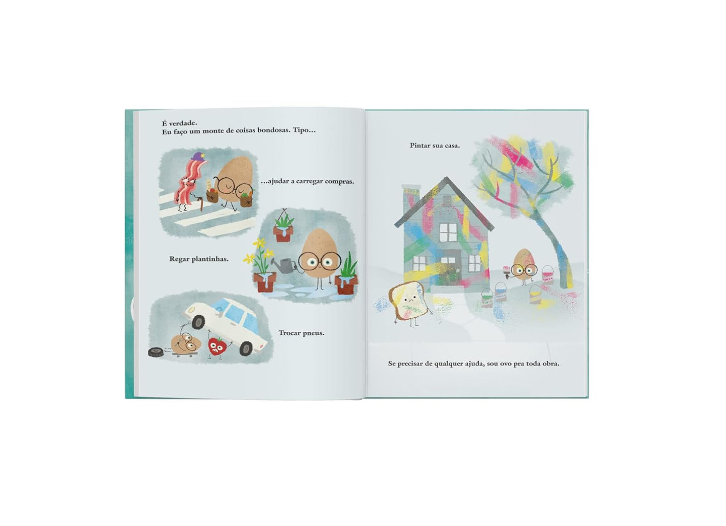 Página do livro O ovo bonzinho