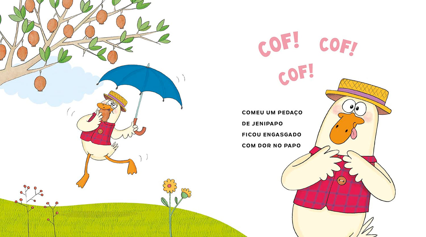 Página do livro O pato