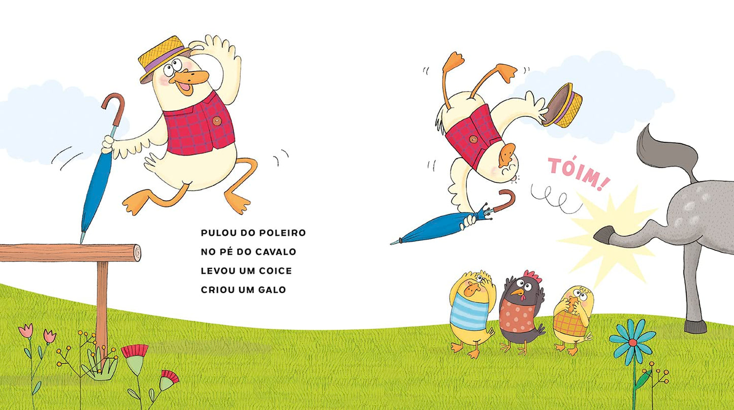 Página do livro O pato