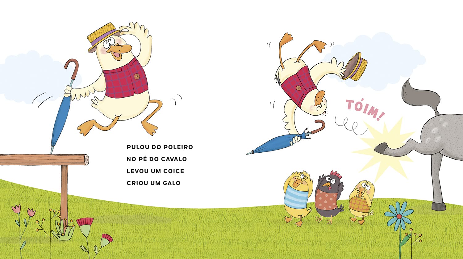 Página do livro O pato