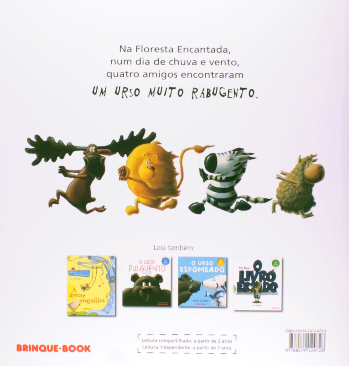 Contracapa do livro O urso rabugento