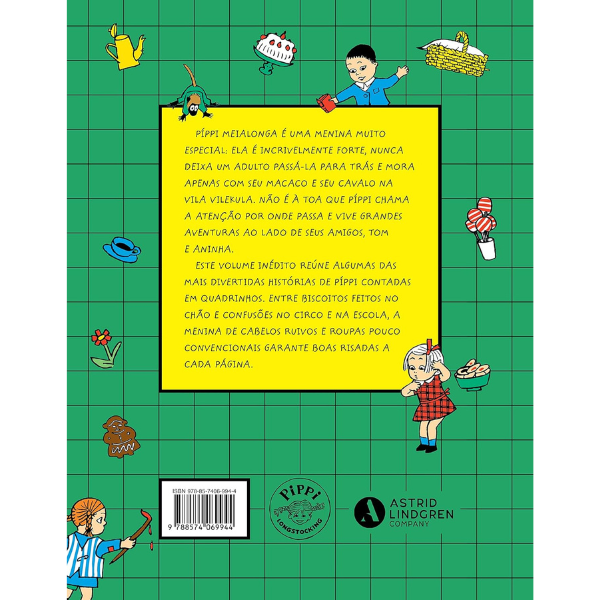 Contracapa do livro Píppi Meialonga