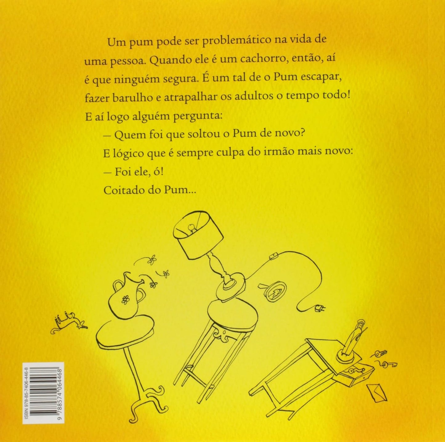 Contracapa do livro Quem soltou o pum?