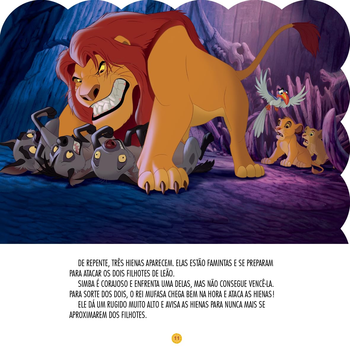Página do livro O Rei Leão