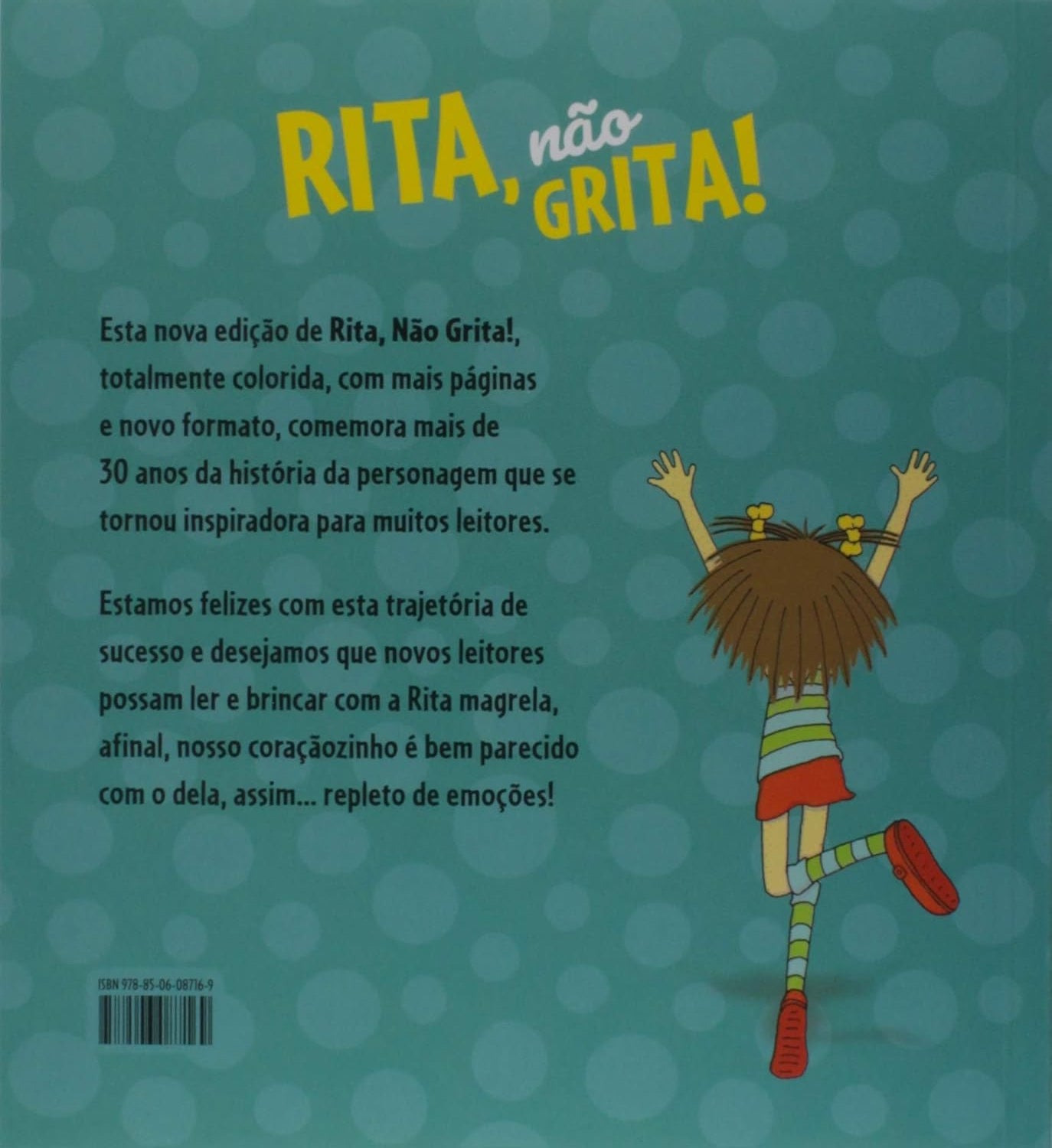 Contracapa do livro Rita, não grita