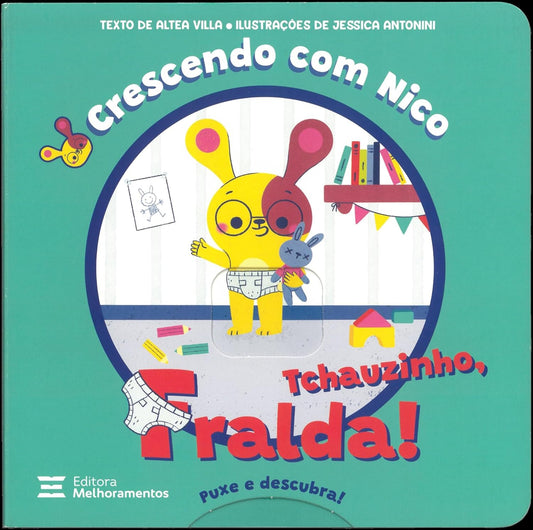 Capa do livro Tchauzinho, fralda!