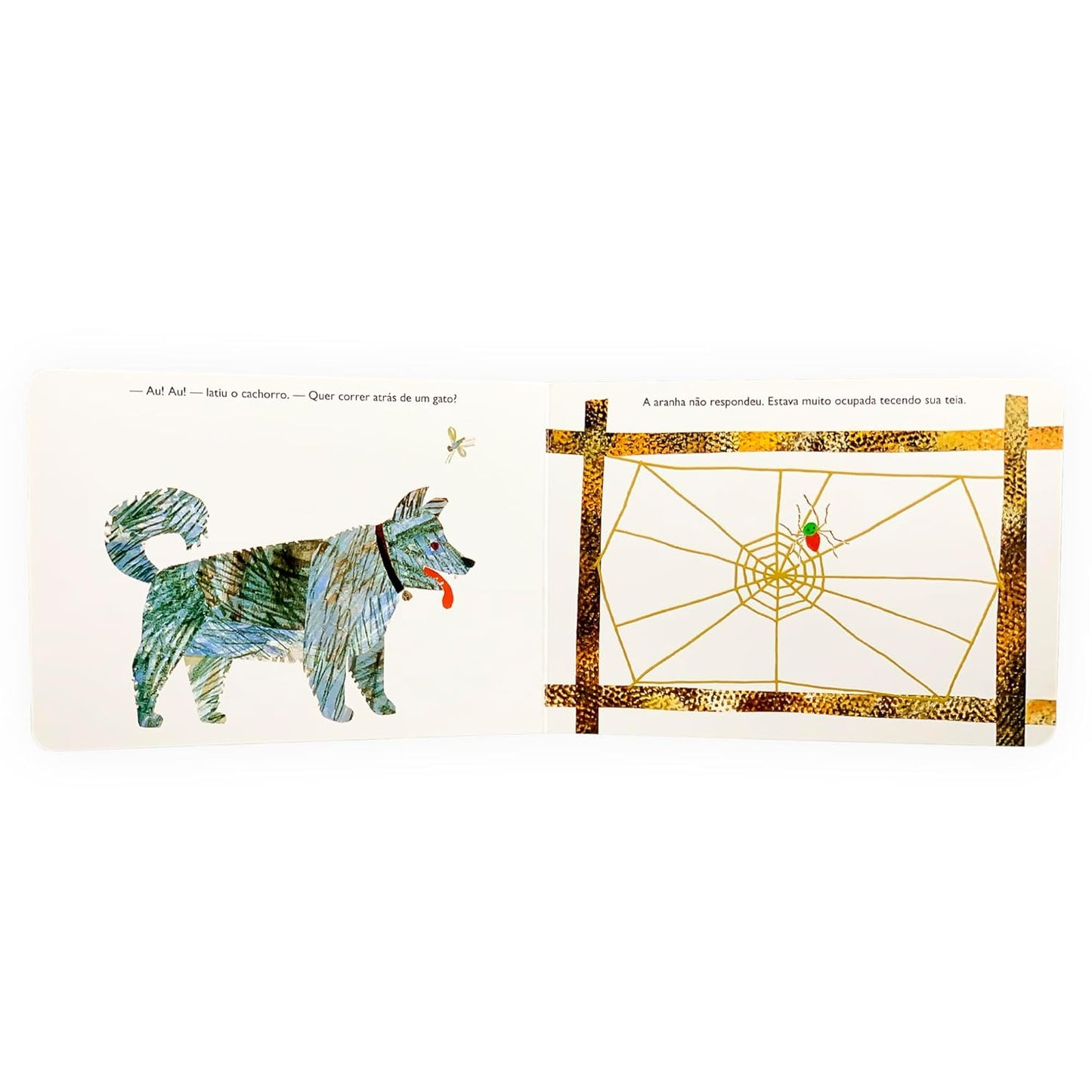 Páginas do livro uma aranha muito ocupada