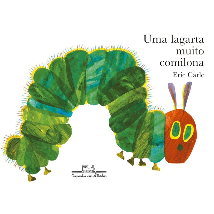 Capa do livro uma lagarta muito comilona