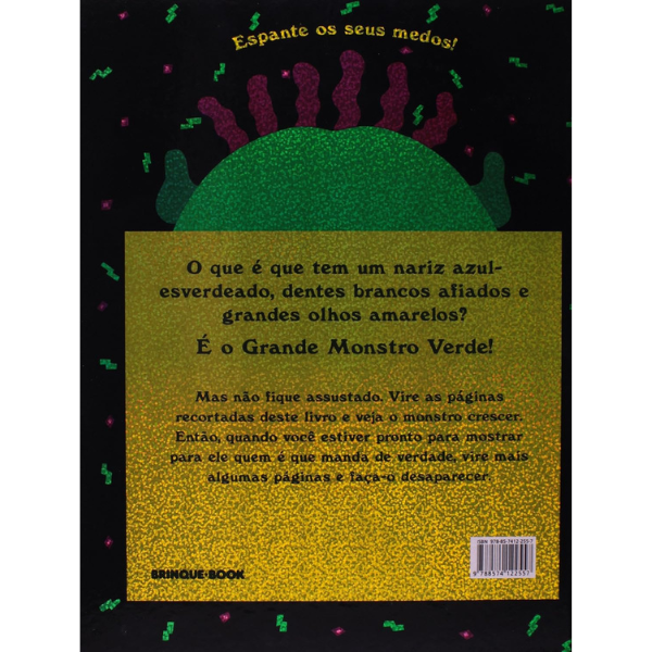 Contracapa do livro Vai embora, grande monstro verde!