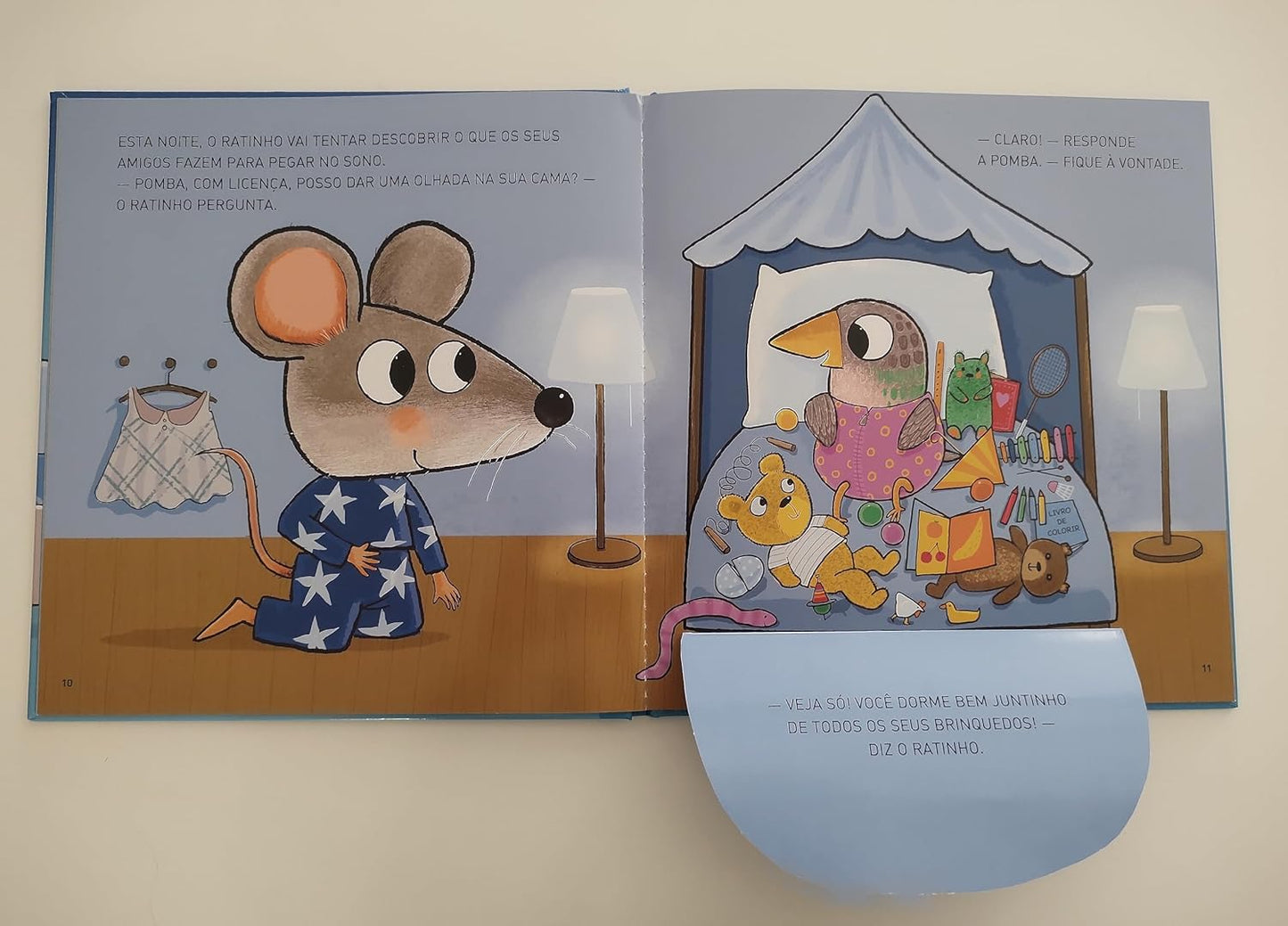 Páginas do livro Vamos Dormir