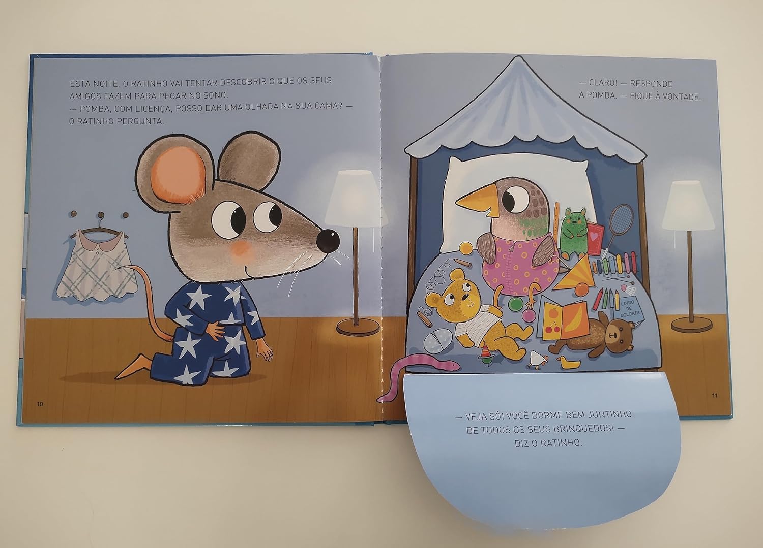 Páginas do livro Vamos Dormir