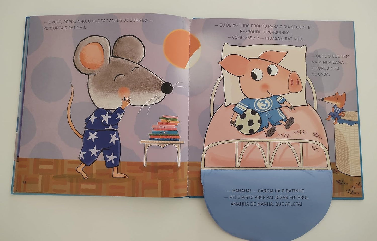 Páginas do livro Vamos Dormir